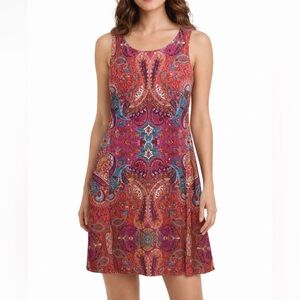 NWT Anne Klein dress size 4 hot pink lined shift dress